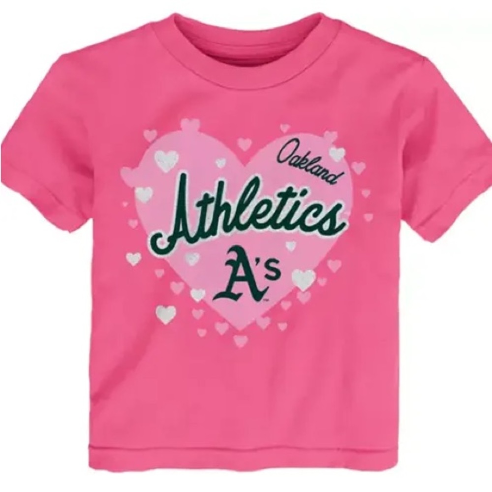MLB Team Oakland Athletics Pink T-Shirt